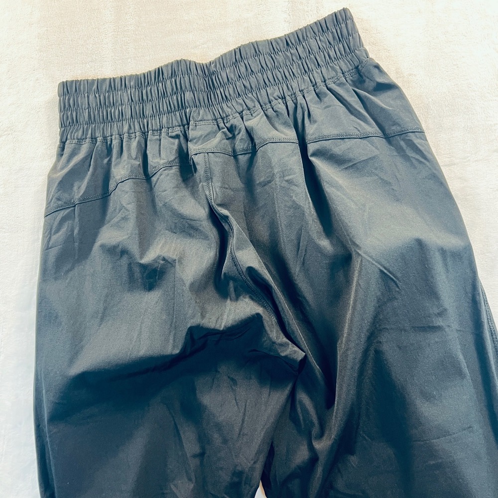 Halara Black High Waisted Nylon Joggers Elastic Waist Pants Size Medium - Picture 6 of 6